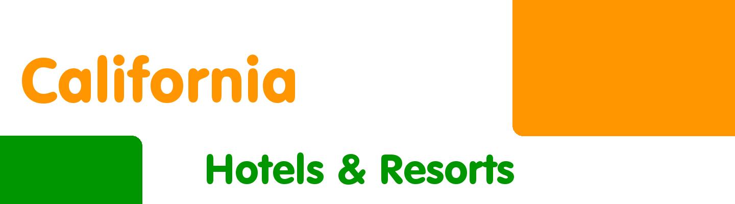 Best hotels & resorts in California - Rating & Reviews